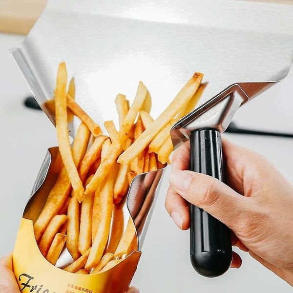 Pommes frites, tykke, holdbare pommes frites i rustfrit stål, Bagger Scooper