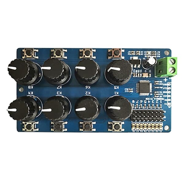 8-vägs styrväxelkontroll Debug-kort för Futaba SG90 Instrument Back