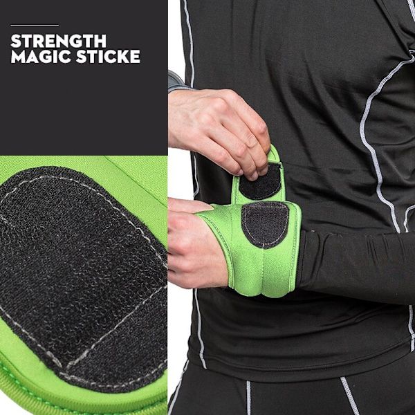 2Lb Tommer Sandbag Træningsudstyr Fitness Løb Dans Taekwondo Træning Stroppet Hånd Sandtasker Grøn