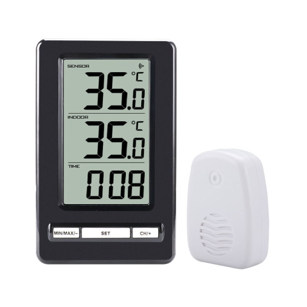 Trådlös digital LCD inomhus- och utomhustermometer Temperatur M