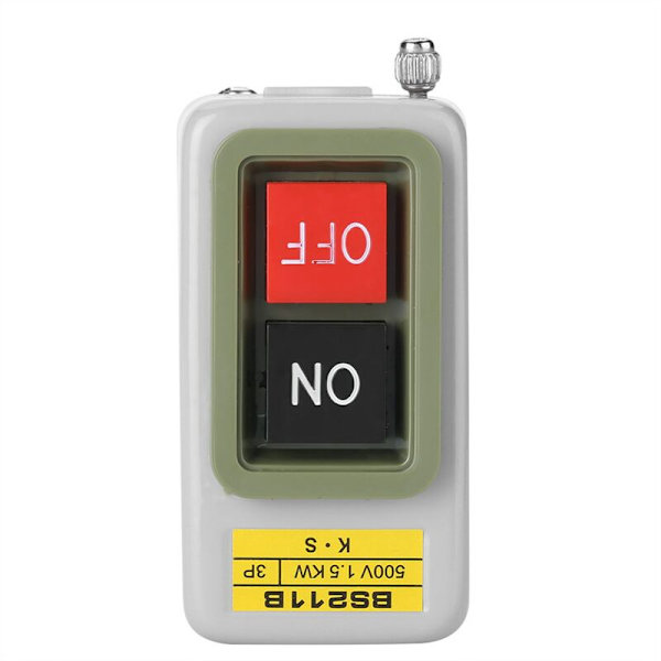 3P Självspärrande På/Av Tryckknappsbrytare AC 220V/380V BS211B