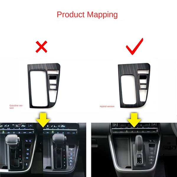 Til Voxy Noah Hybrid 90 Serie 2022 Central Control Gear Shift Panel Cover Frame Trim Beskyttelse RHD Træstruktur