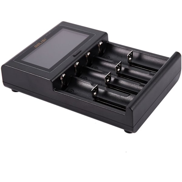 LCD Smart Charger I4 2.0A Smart Batterilader Til Aa Aaa 18650 26650 20700 Genopladelig Ion Batteri