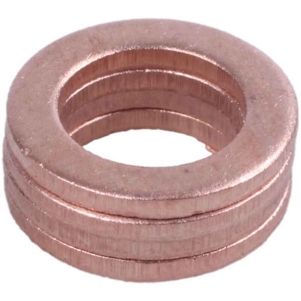 50 stk. kobberforseglingsskiver 6mm x 10mm x 1mm