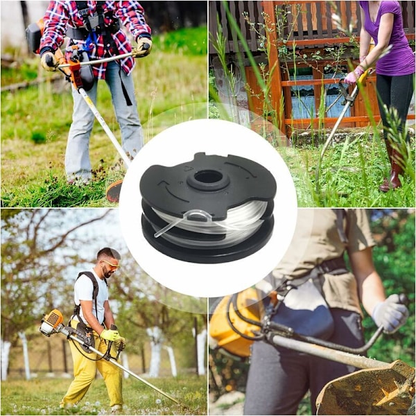 Paket med 6 ersättningslinjespolar för LIDL Parkside PRTA 20 Li A1, B2, C3, PRT 550 A1, A3, PRT 300 A1 kanttrimmer
