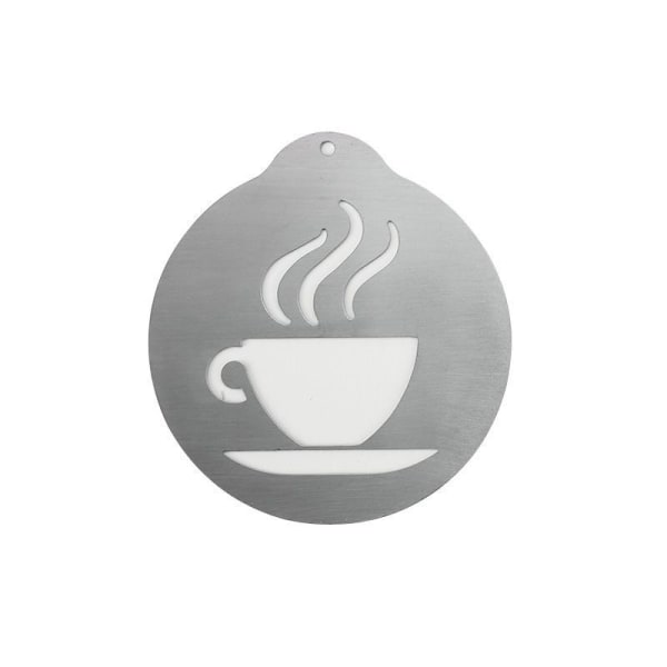 5-delt rustfrit stål kaffe latte formsæt personlig latte kunst og kage dekoration