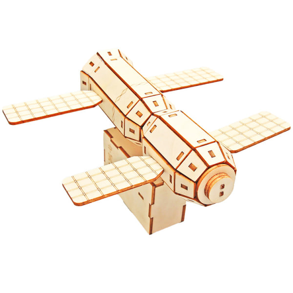 gör-det-själv rymdkapsel laboratorium flygmodell trä montering leksaker