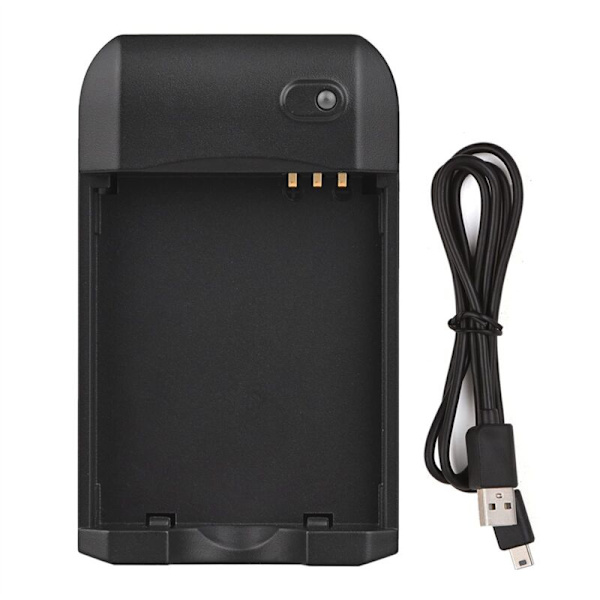 Batterilader -6L Mini Bærbar med USB-opladningskabel Indikatorlys til Enhed Foto