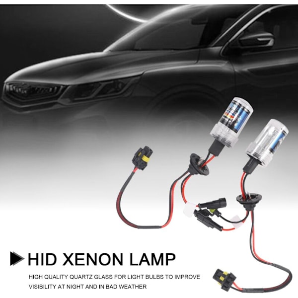 2 x H7 HID Xenon -ajovalopolttimo 35W 6000K