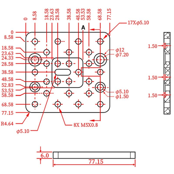 3D Printer Z Skrue T8 DIY C Beam CNC Skydebord 250Mm Lineær Aktuator Kit-Sort