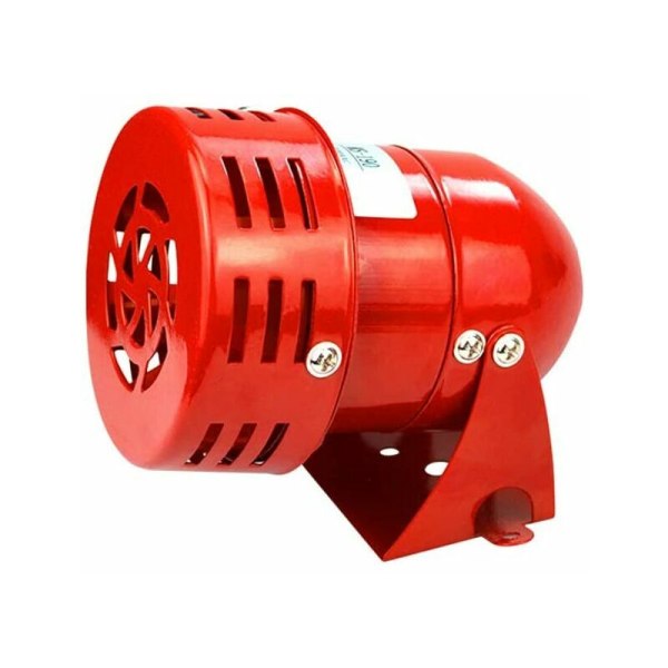 Siren Alarm 220V Powerful Outdoor, Siren Alarm 120dB, Red Motor Led Siren Metal Horn Industry Boat Alarm