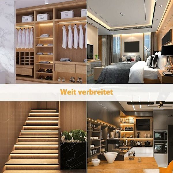 Neon LED-band 5 m, 12 V 3000 K varmvit LED-list, flexibel vattentät klippbar silikon LED-ljuslist för inomhusdekoration, sovrum, gör-det-själv-skylt (