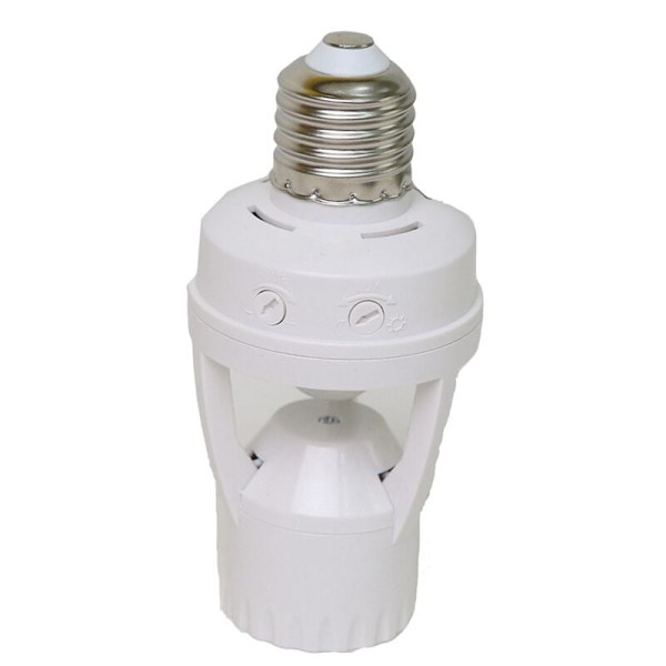 360 graders PIR menneskelig induktionsbevægelsessensor LED natlys base AC110V-220V forsinkelsestid justerbar switch