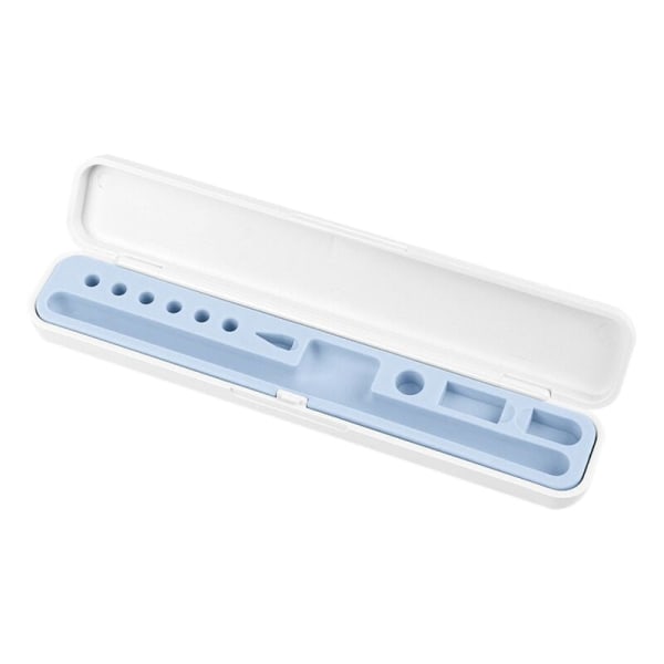 Apple Pencil förvaringslåda, multifunktionell bärbar hårdfodral för Apple Pencil 1/2 (ljusblå)