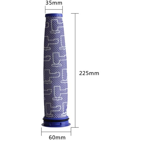 2 stk. HEPA-efter-motorfiltre og 2 stk. for-motorfiltre reservedele til Dyson DC40, til Dyson Animal, multi-trin