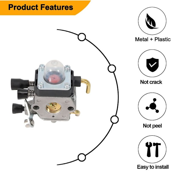 Förgasare för Fs80 Förgasare - Fc55 Fc75 Fc85 Fs310 Fs38 Fs45 Fs45C Fs45L Fs46 Fs55 Fs55Rc Fs55T Fs74 Fs75 Fs76 Fs80 Fs85 Hs45 Hs75 Hs80 Hs85 Carb