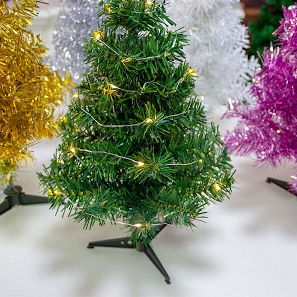 Grön jul imitation julgran hotell butik fönster semester dekorationer julklappar C