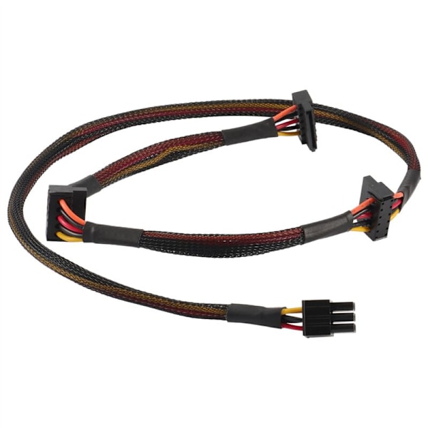 2 kpl 6-napainen - 3-porttinen SATA-moduulivirtajohto 18AWG-johtimella 80 cm NP ECO -sarjalle
