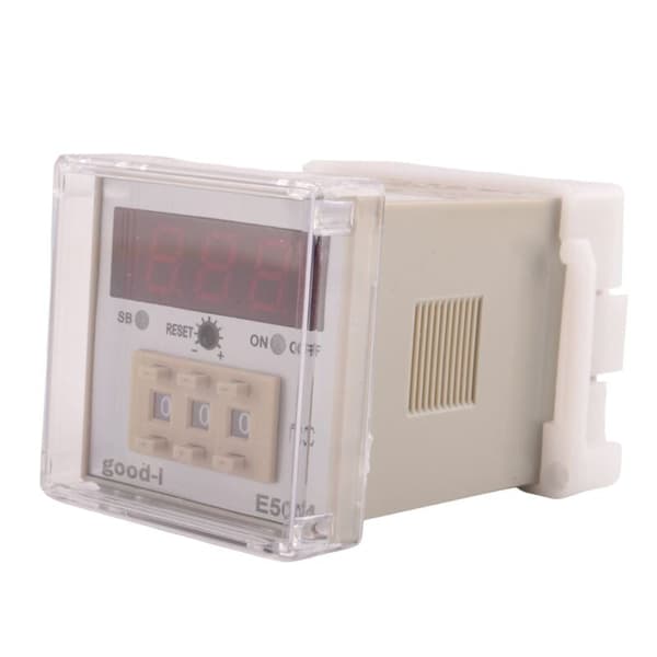 1 stk. E5C4 styreskinne temperaturregulator 220V 0 399℃ Digital display pointer kontrol switch (A)