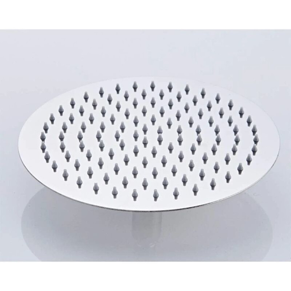 Dusjhode, 8 tommer (20 cm) Rundt Dusjhode, 304 Rustfritt Stål Regndusjhode, med Anti-kalk Dyser, Enkel å Installere, Polert Krom Finish