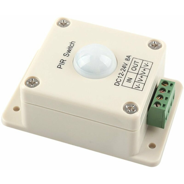 DC 12V 24V 8A Automatisk LED PIR Bevægelsessensor Lys Belysning