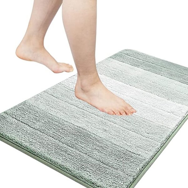 Sklisikker Badematte - Mikrofiber Tørkende Dusjmatte for Bad - Absorberende Badematte og Dusjgulvmatte-E