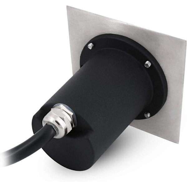 Recessbelysning för golv för GU10 230 V - IP67 utomhusbelysning användbar i kvadrat och borstad - Förinstallerad kabel