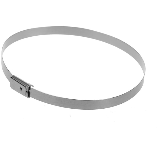 100 stk. 7,9 tommer rustfrit stål metal kabelbind sølv 4,6200mm