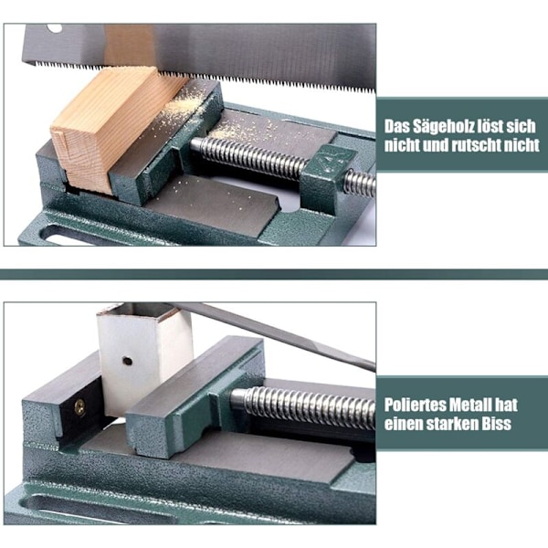 Borpress-skrustikke, 3\" Benkskrue, Borpress-skrustikke, Trebearbeiding Borpress, Borpress-maskinskrustikke/Håndskrustikke