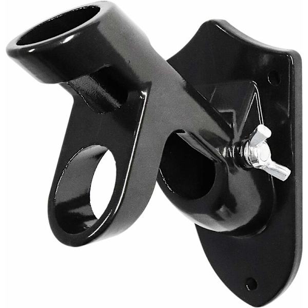 Flagstangsholder 2 Positioner Flagstangbeslag Vægmounted Vindposebase Aluminium Legering Flagstangbeslag til 1 Tommer Flagstang med Skruer V1A08 (bl