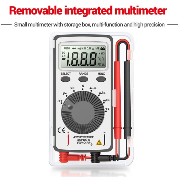 AN101 Mini Digital Multimeter Multimeter Tester DC/AC Spænding LCR Meter Lomme Professionelle Testere
