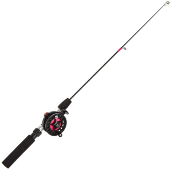 Isfiskerstang med snelle-sett for vinterfiske, mini-mater, 2-delt teleskopstang, hjulsett