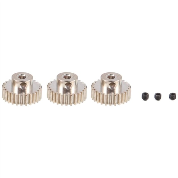3 kpl 3,175 mm:n metalliakselin hammaspyörämoottori 32DP 48DP 64DP M0.6 M0.8 1/10 1/8 RC-autoon 3650 3660.26t