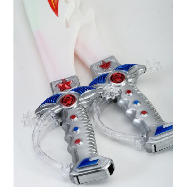 Kids Light Up Shark Sword - Halloween kostyme leketøysverd med blinkende LED-lys - Flott bursdagsgave for 3, 4, 5, 6, 7, 8 år gamle gutter og jenter