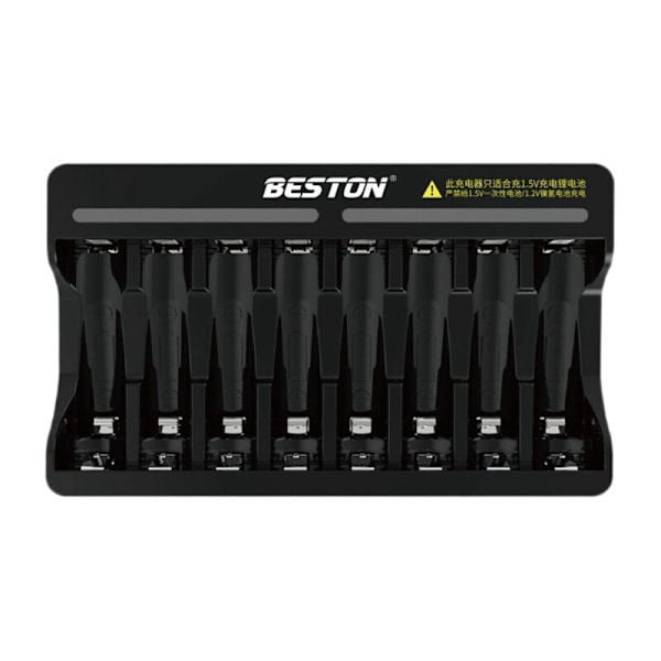 8-slots Smart Intelligent Lithium Batteriladdare för AA AAA 1.5V Uppladdningsbara Batterier
