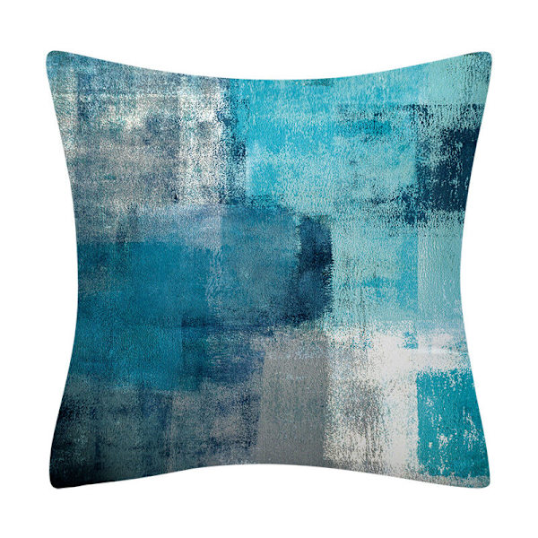 Pudebetræk 40x40cm Sæt af 2 Abstrakt Kunst Pudebetræk - Moderne Galleri Dekorativ Pudebetræk til Soveværelse, Sofa og Stue.1