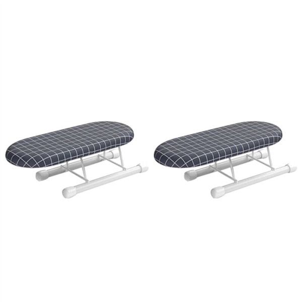 2X Foldbart Strygebræt Rejse Manschetter Aftagelige Bærbare Ærmer Halsudskæring Manschetter Mini Vaskbar Beskyttelse Anti-Slip-D