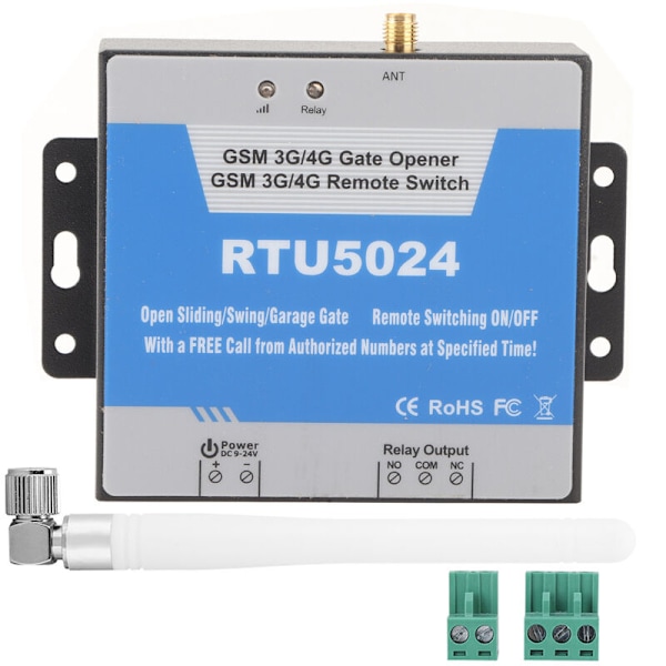 GSM Garagedörröppnare RTU5024 Mobiltelefon Access Controller Fjärrkontrollbrytare SMS Dörrkontroll