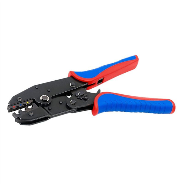 Krimppaustyökalut kutistesuojaliittimille - Räikkäpuristin - AWG 22-10 (0,5-6,0 mm²) - Räikkäpuristin
