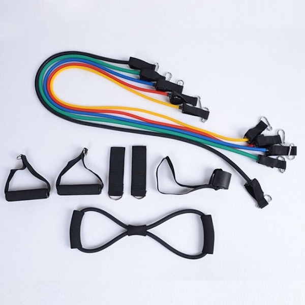 12-pack Latex Rör Expander Set - Praktiska Stretch-Motståndband för Träning