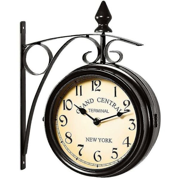 Smedejerns vægur Haveur Haveur Håndlavet 2-sidet ur Grand Central Terminal New York