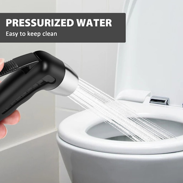 Bærbar toilet badeværelse bidet bruserhoved jet sprøjte