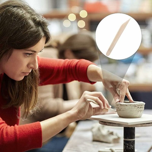 Sæt med 8 Lufttørrende Lerpotteværktøjer til Voksne - Polymer Ler Værktøjer - Potteri Skulptur Værktøjer - Keramik Ler Modellering Værktøjssæt til Potteri