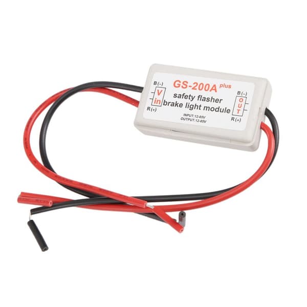 2 stk. 10-30 Serie Bil GS-200A Baglygte Bremse Blink Strobe Controller Modul LED Blinklys