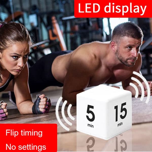 2 stk. serie timer firkantet timer stilfuld mini timer, til yoga køkken timer