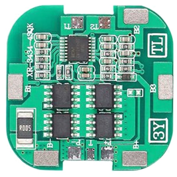 1 stk 4S BMS 8A 14.8V 18650 Li-Ion litiumbatteri ladeplate solfeiemaskin litiumbatteri beskyttelsesplate