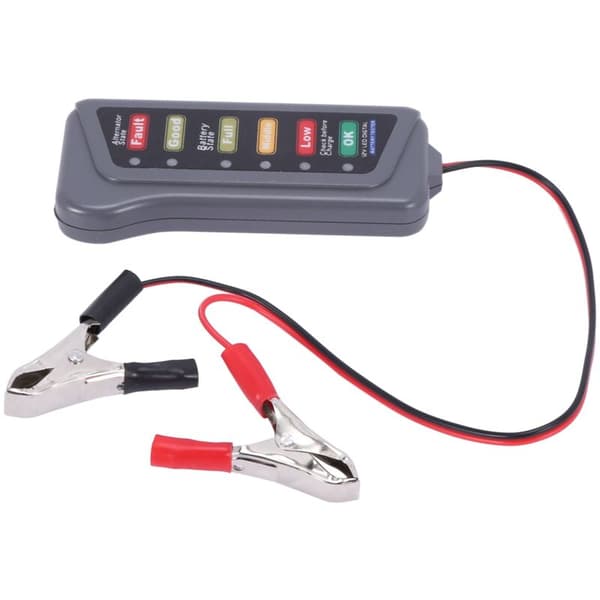 2X 12V bilbatteri- og alternator-tester - Lasttest