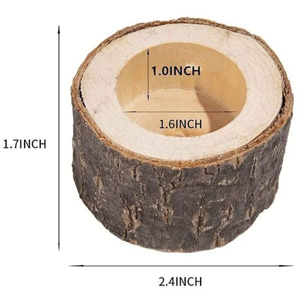 9-pack trälyktor, M-storlek, innerdiameter, votivljuslyktor, rustik bröllopsdekoration