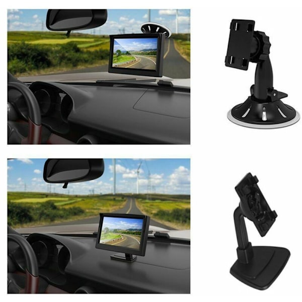 2x 5 tum 800x480 HD TFT LCD-skärm med dubbla fästen för backkamera