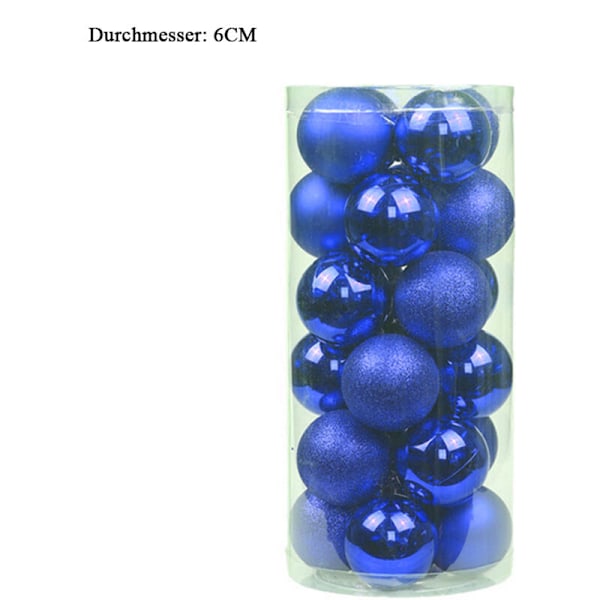 Julekule Juletrærpynt 60mm Julekuler Ornamentsett 24stk